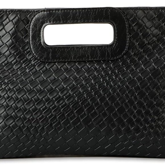 Compact Faux Leather Clutch Purse for Women - Fashion-Forward Evening Accessory - Picture 8 of 8